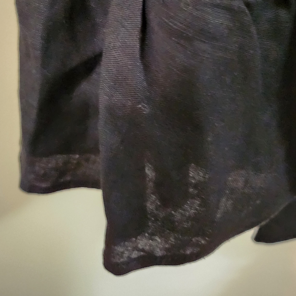 ASTR The Label Dress Women's Linen Blend Ruffle Wrap Dress‎ Black Extra Small XS - Picture 4 of 9